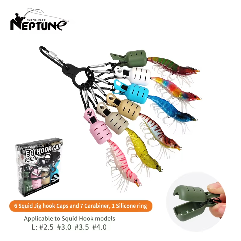 Fishing Lure Jig - 6 قطع من أغطية حماية خطاف