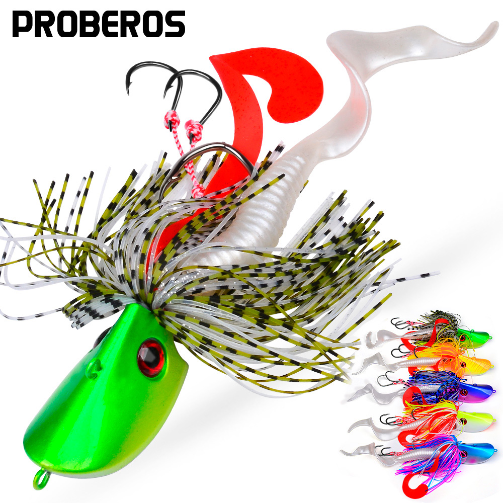 Fishing Lure Blade Bait - Proberos المتذبذب الأسود باس الطعوم القفز