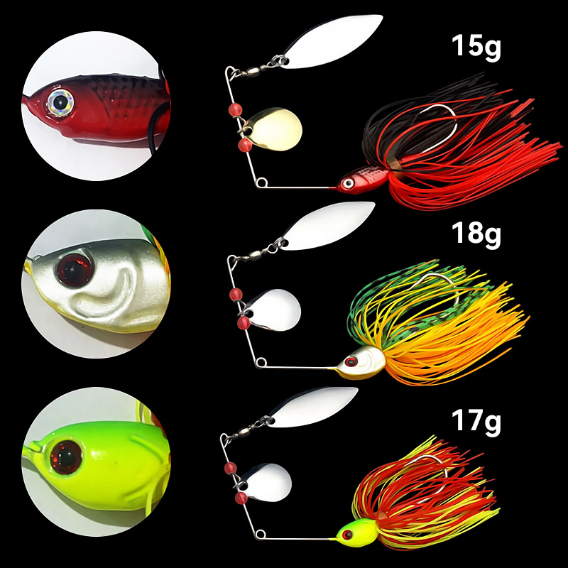 بازوكا 15 جرام 18 جرام سبينيرب - مراجعة Fishing Lure Swimbait وسعره