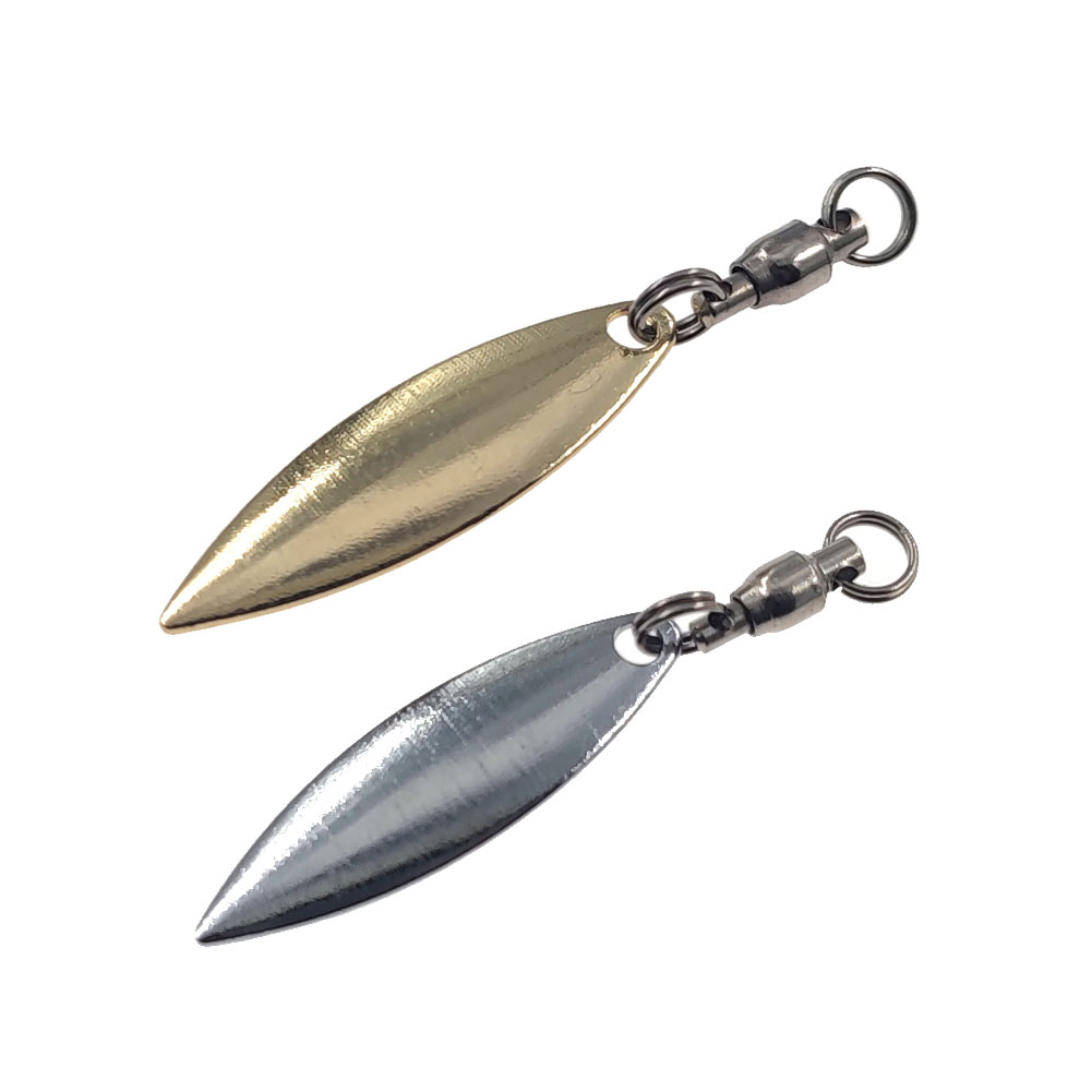 10 قطعة شفرات الصفصاف سبينر ال - مراجعة Fishing Lure Blade Bait وسعره