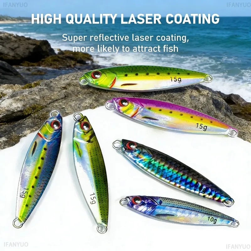 طعم صيد معدني مطبوع ثلاثي الأب - مراجعة Fishing Lure Blade Bait وسعره