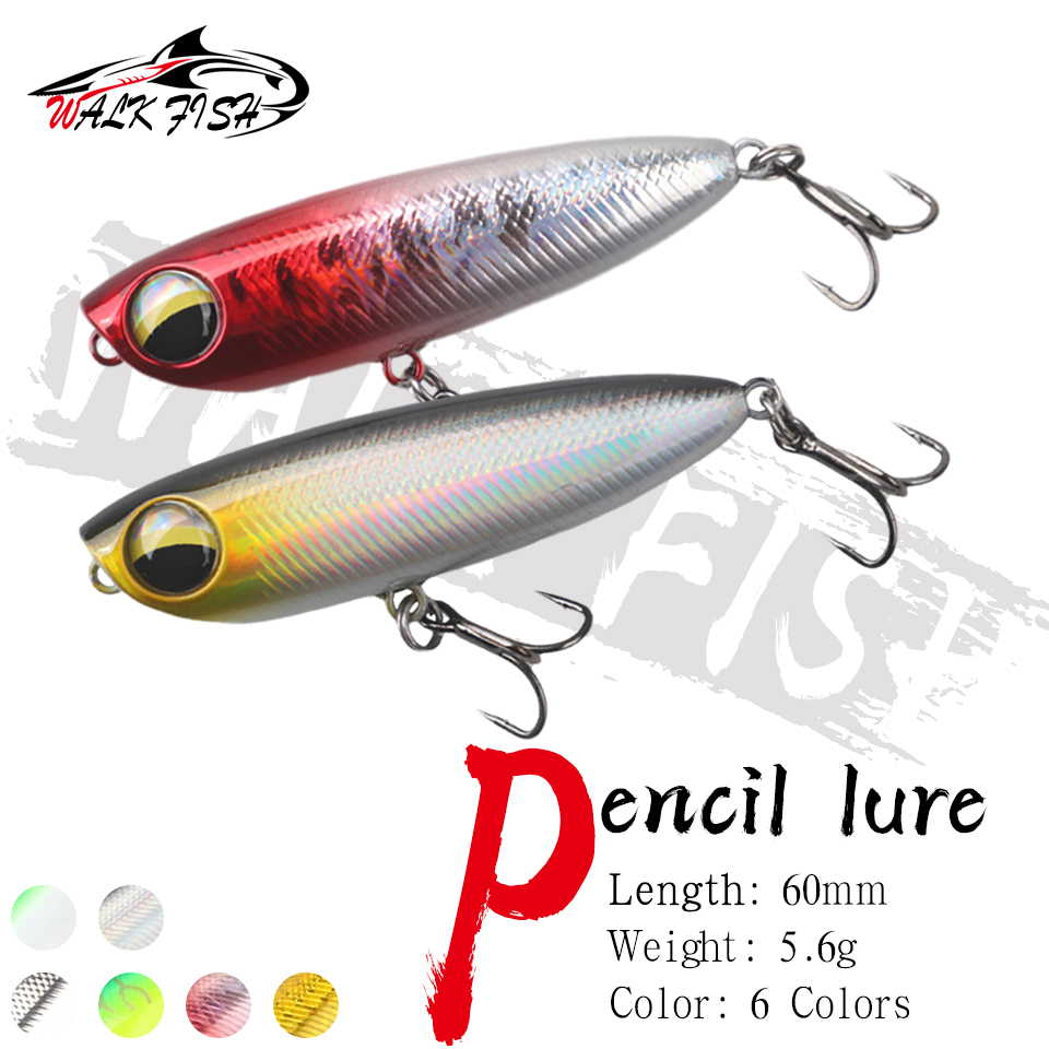 WALK FISH قطعة واحدة 6 سم 5.6  - مراجعة Fishing Lure Popper وسعره