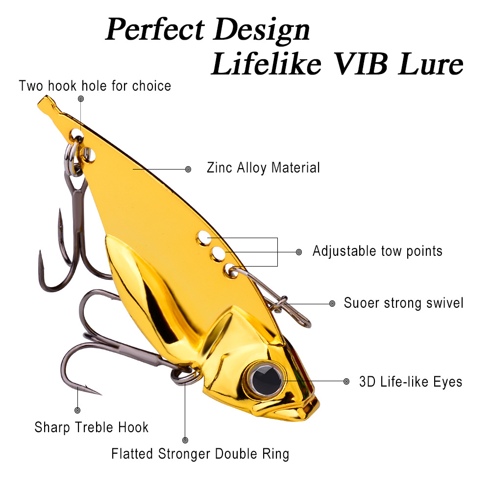 طعم صيد مخصص قابل للنقش على شك - مراجعة Fishing Lure Blade Bait وسعره