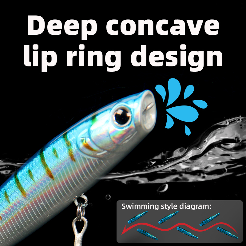 LETOYO 12 جرام/19.5 جرام العائ - مراجعة Fishing Lure Popper وسعره